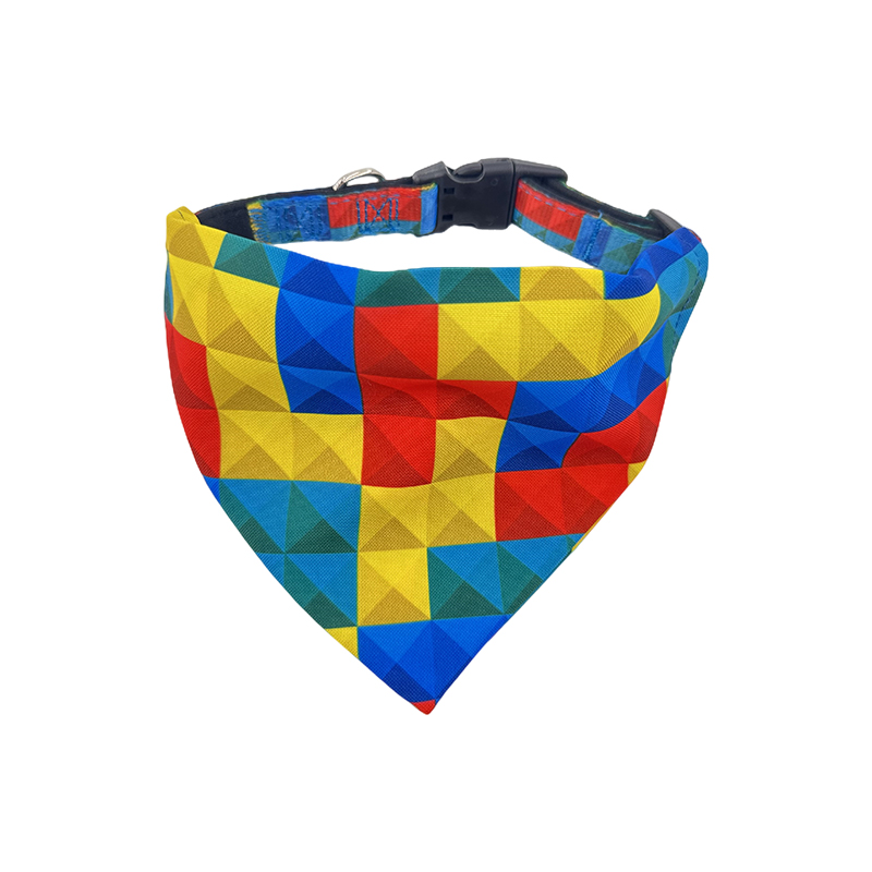 Colliers bandanas à carreaux de buffle pour chiens et chats, accessoires pour animaux de compagnie de petite et moyenne taille